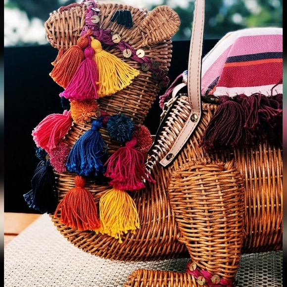 NWT KATE SPADE RARE CAMEL SPICE THINGS UP BAG PURSE - Picture 3 of 8